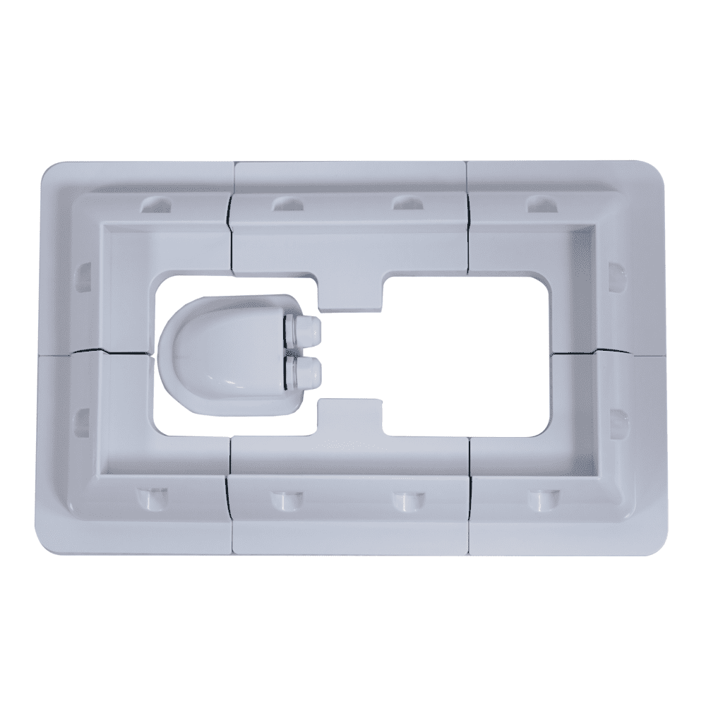 suporte-painel-solar-branco Suporte de fixação para painel solar - Branco