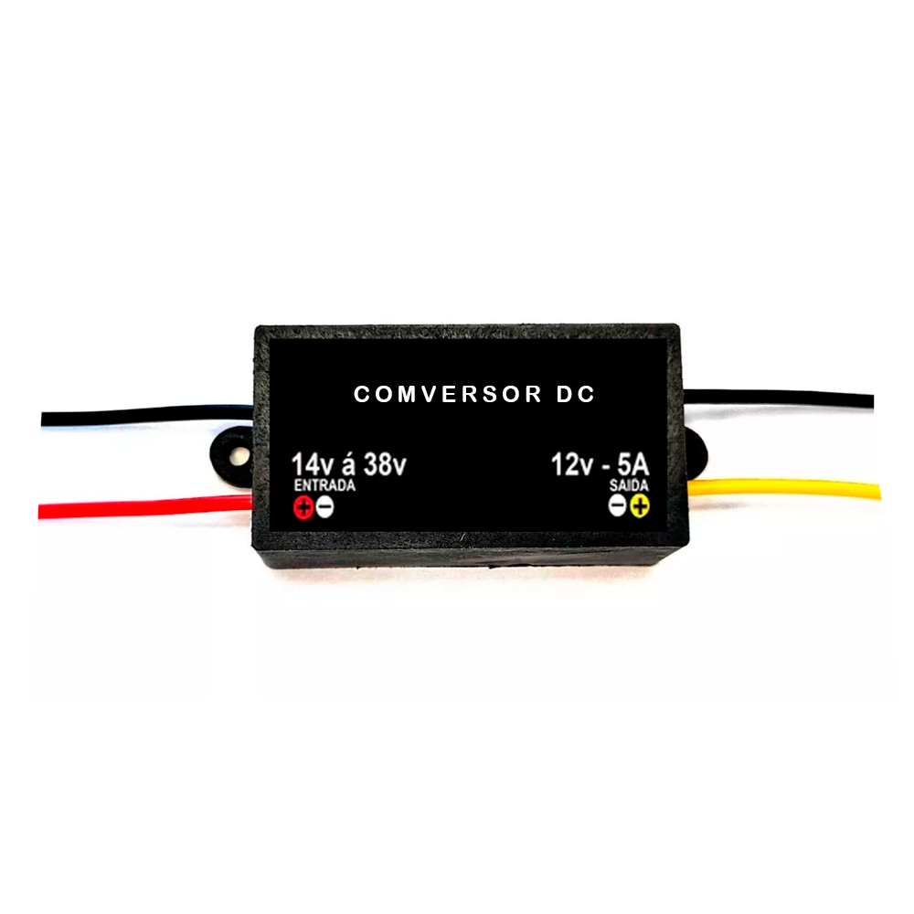 Conversor de Tensão 5a 60w - 24v para 12v